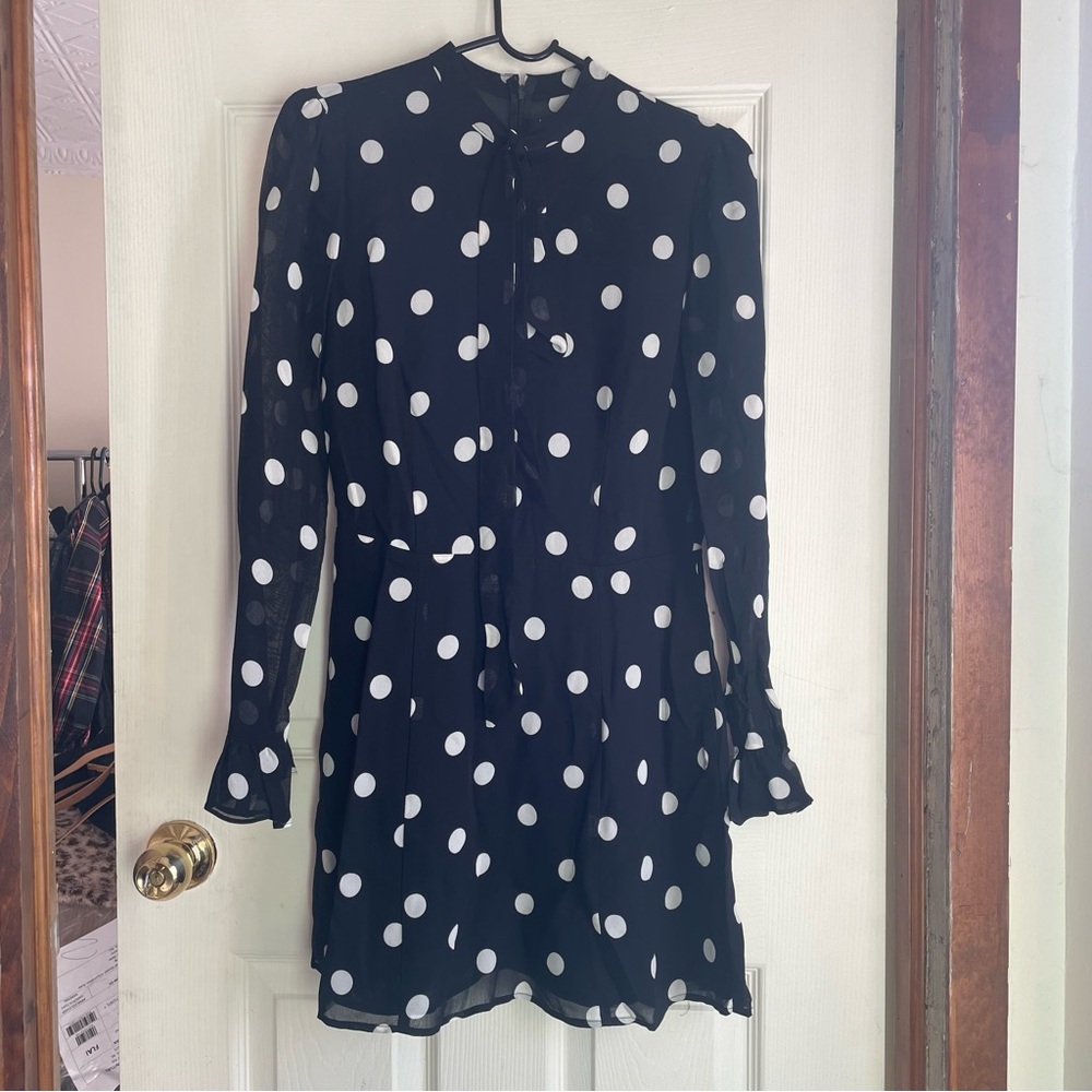 REFORMATION LONG SLEEVE MINI DRESS